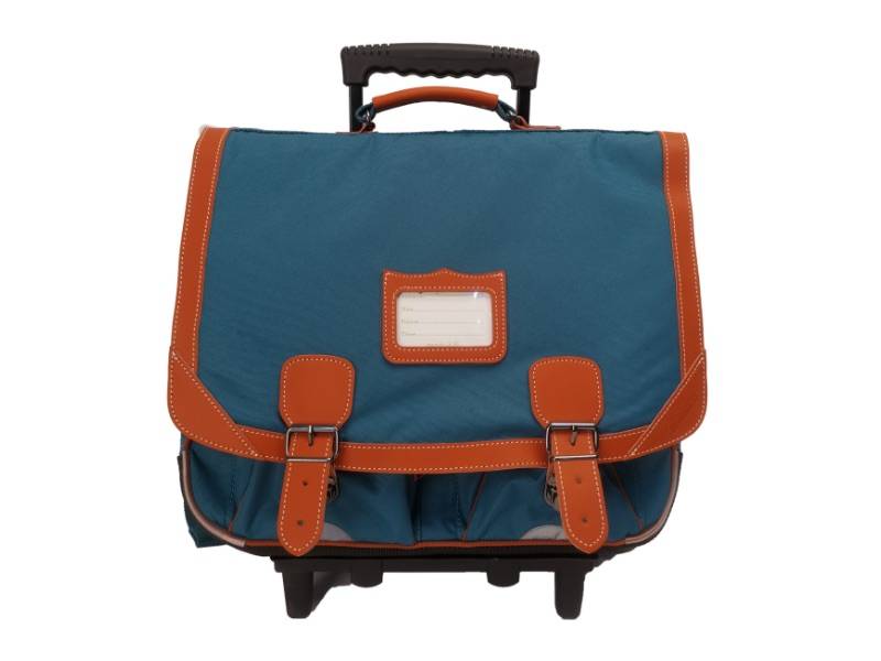 A trolley backpack product.