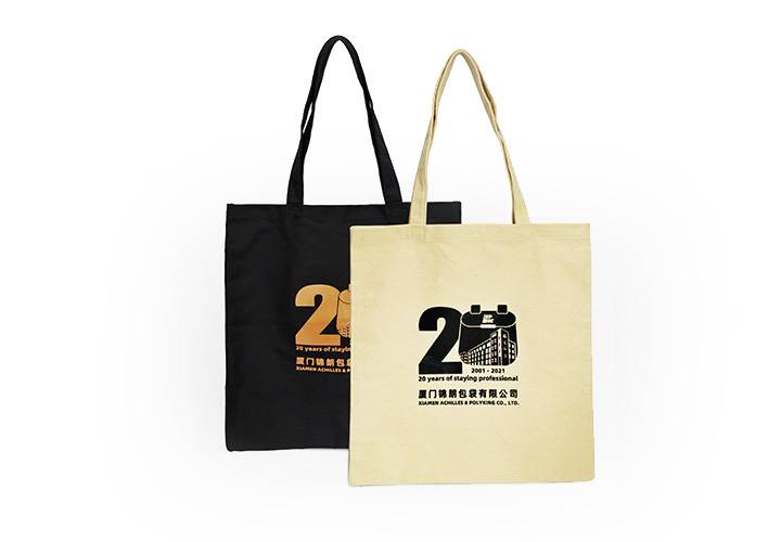 Two tote bag showing our printing designs.