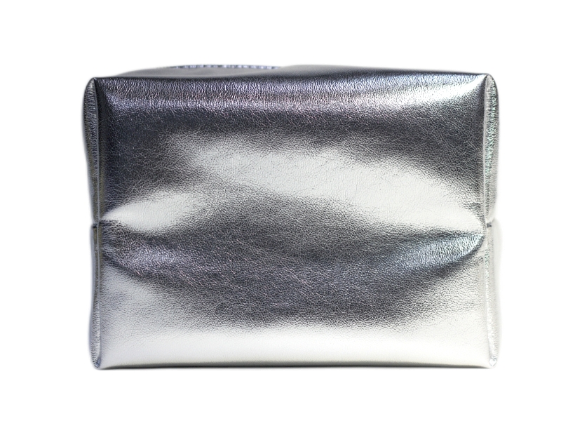 Metallic Synthetic Leather Cosmetic Bag