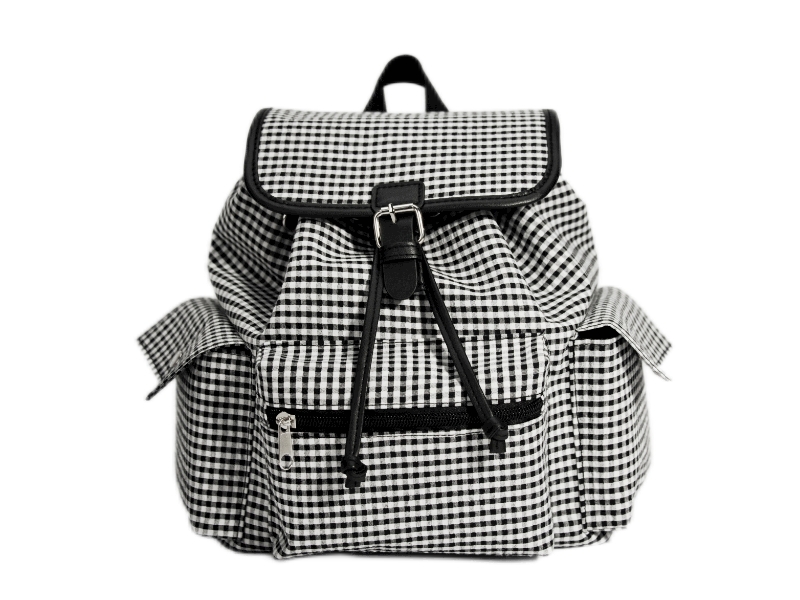 Mini Plaid Backpack PK22083